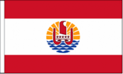 French Polynesia Hand Waving Flags